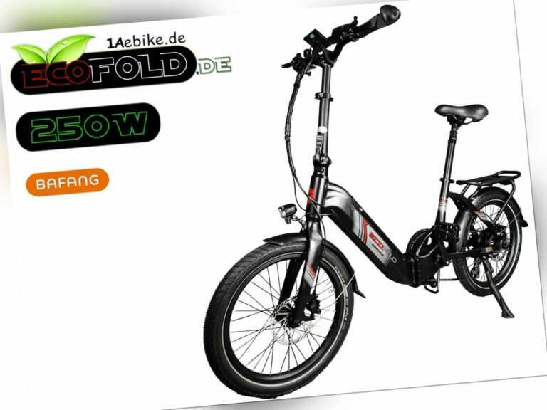 Ecofold BFH 400 E-Faltrad E-bike Pedelec Bafang Messe Klapprad camping Womo Mini