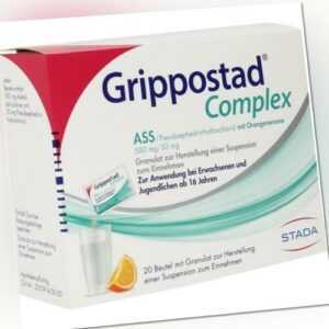 GRIPPOSTAD Complex ASS/Pseudoeph.500/30 mg Orange 20 St PZN 16903477