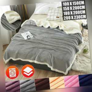 Fleecedecke Wendbare Flanell Bettbezug Kuscheldecke Flauschige