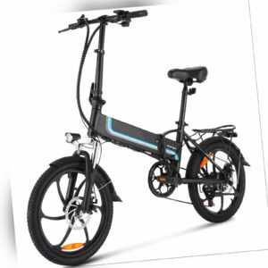 20 Zoll Elektrofahrrad Klapprad E-Bike 250W Faltbar Shimano Pedelec Citybike DHL