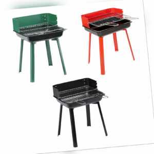 Mobiler Holzkohlegrill 35x44x28 cm Holzkohle Camping Mini Grill Kohle Faltbar