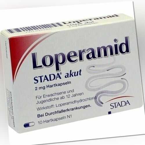 LOPERAMID STADA akut 2 mg Hartkapseln 10 St 08999960