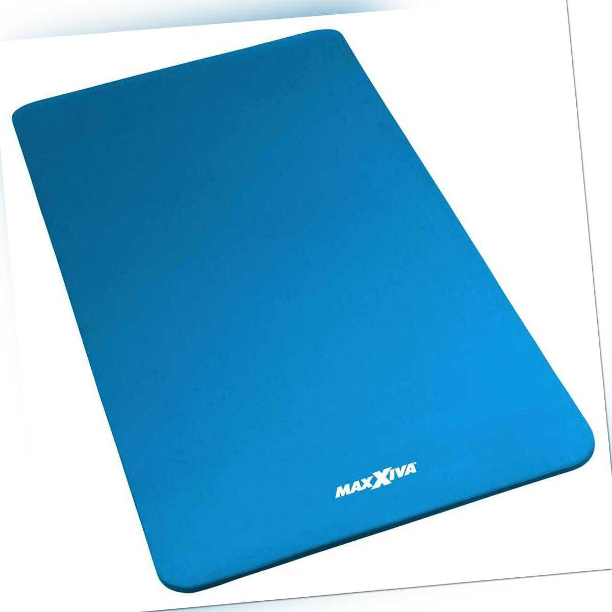 MAXXIVA Yogamatte Gymnastikmatte Fitnessmatte 190x102x1,5 cm blau schadstofffrei