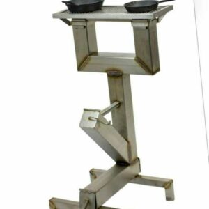 Edelstahl Raketenofen - Grill - Outdoorkocher - Campingkocher, Terrassenheizung