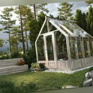 Palmako Glashaus Emilia 5,4 m² Gewächshaus Gartenhaus Gerätehaus 240x244cm