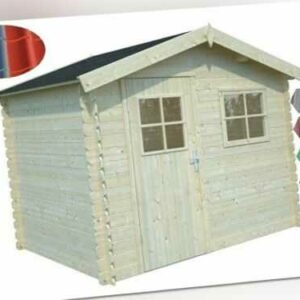 Palmako Gerätehaus WW-97 Gartenhaus Metall XXL Blockhaus Holzütte 244x184 cm