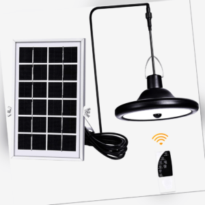 2x6W LED Solar Kronleuchter Deckenleuchte Deckenlampe Wasserdicht,Fernbedienung