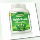 Multivitamin + Mineralien, 700 mg, hochdosiert , 120 Kapseln – vegan