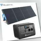 BLUETTI Powerstation EB70 716Wh 1000W Tragbares Solar Generator +200W Solarpanel