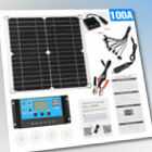 Solarmodule 12V 50W Tragbares Solarpanel Autobatterie Erhaltungs Ladegerät
