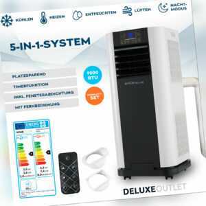 Mokli Klimaanlage EEK A 5in1-Gerät Klimagerät Klima Inverter 9000 BTU C-Ware