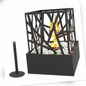 Dekokamin Tischkamin Metallgeflecht Bio Ethanol Gelkamin Tischlicht Effektfeuer
