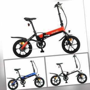 smartEC Camp-Mini E-Bike Klapprad 16 Zoll 36V/10Ah - 360WH Reichweite 70 km