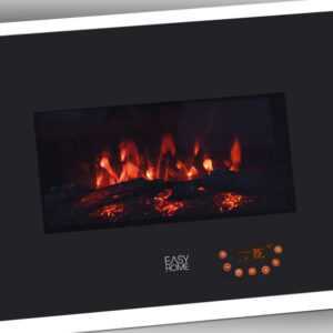 Elektrokamin Wandkamin elektrisch Flammeneffekt Heizlüfter 1800W Heizung ++