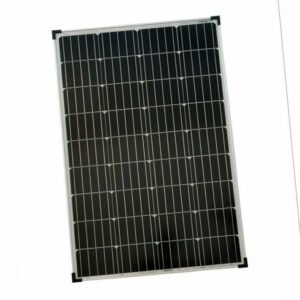 Solarmodul 100 Watt Monokristallin Solarpanel  Solarzelle 100 Watt 12V NEU 92053