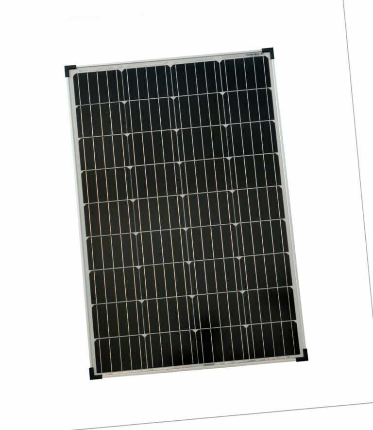 Solarmodul 100 Watt Monokristallin Solarpanel  Solarzelle 100 Watt 12V NEU 92053