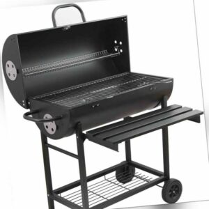 Holzkohlegrill XXL Grills &Smoker Grillwagen Holzkohlegrill mit Deckel Edelstahl
