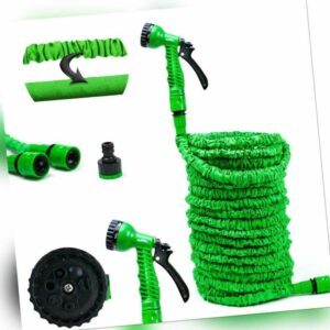 Grafner Flexibler Gartenschlauch dehnbarer Wasserschlauch Flexischlauch Grün