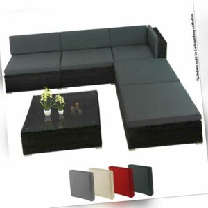 Polyrattan Sofa Lounge Gartengarnitur Sitzgruppe Sitzgarnitur