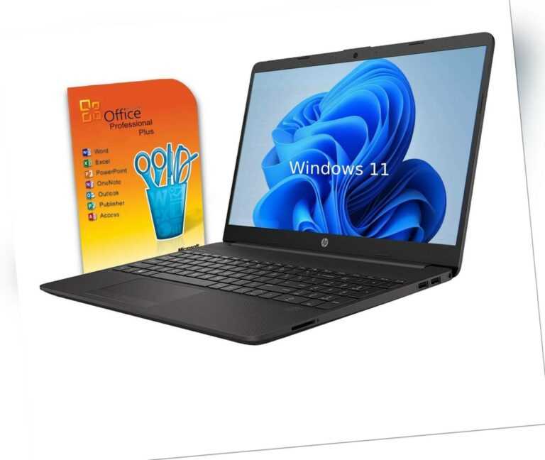HP Notebook 15"- i3 11.Gen (2x4,1Ghz) - 8GB - 256GB - FHD  Win11 + Office 2019