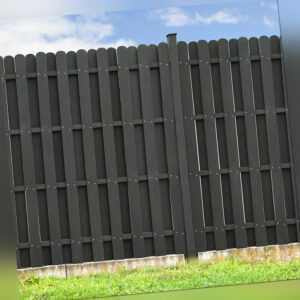 WPC Sichtschutzzaun Lamellenzaun Windschutz Gartenzaun Terrasse Zaun