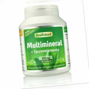 Multimineral + Spurenelemente, 510 mg, hochdosiert, 120 Kapseln – vegan