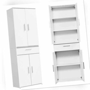 mokebo® Mehrzweckschrank 'Der Praktische' Hochschrank mit Schubladen & Türen