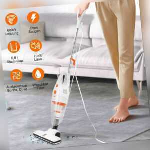 2-in-1 Staubsauger HandstaubSauger Tierhaare Multi mit Kabel Beutellos Tragbarer