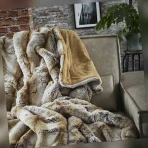 Kunstfelldecke bugatti mit Farbverlauf, beige, 150x200 cm,