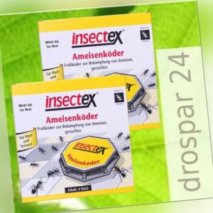 Terrasan Insectex Ameisen-Köder Falle Gift 2x4 Stück °GB