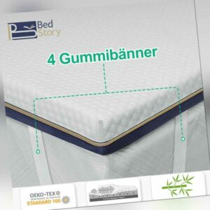 9 Zonen Topper Matratze Bedstory Bambus Gelschaum H3 90 140 160 180x200 Auflage