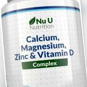 Calcium, Magnesium, Zink & Vitamin D Ergänzungsmittel 365 Vegetarische Tabletten
