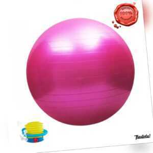 Gymnastikball Fitnessball Sitzball inkl Pumpe 65cm Rosa