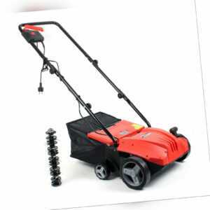 XPOtool Elektro Vertikutierer Rasenlüfter 1500W 2in1 Moosentferner Lüfterwalze