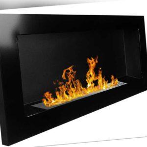 90er Gel- und Ethanol-Kamin HOCHGLANZ Schwarz gelkamin Bio-ethanolkamin  **NEU**