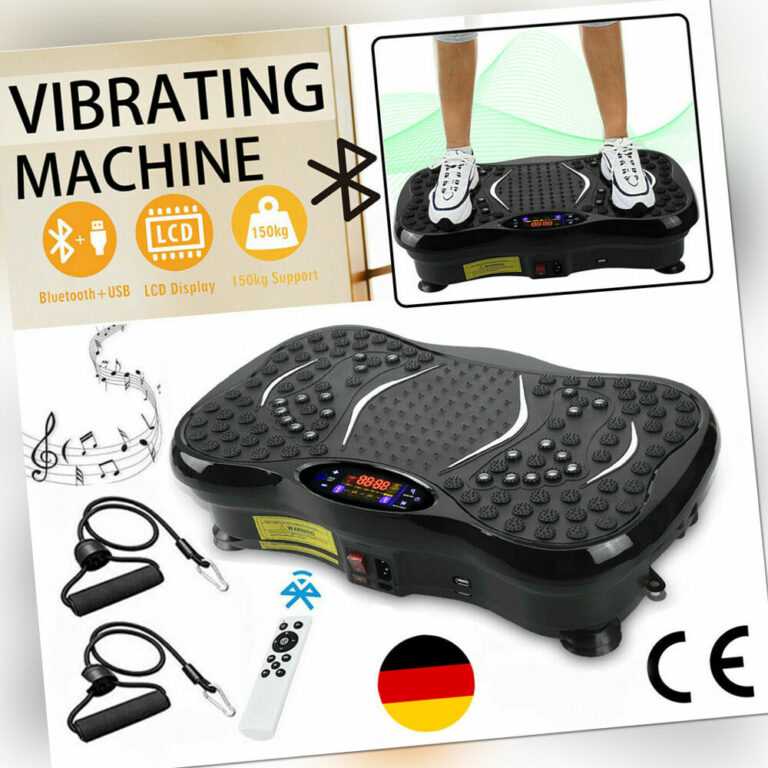 3D Vibrationsplatte Fitness Platte Trainer Ganzkörper Trainingsgerät  Rutschfest