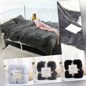 Kuscheldecke Wohndecke Tagesdecke Fellimmitat Felloptik