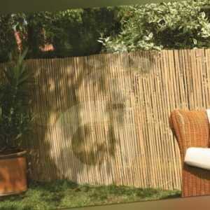 Bambus Sichtschutz CALAMA Gartenzaun Windschutz Bambusmatte EXTRA GEHÄRTET (HxB)