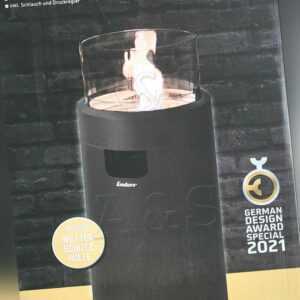 Enders Terrassenfeuer Nova LED M schwarz Heizstrahler Gas Heizpilz Wetterschutzh