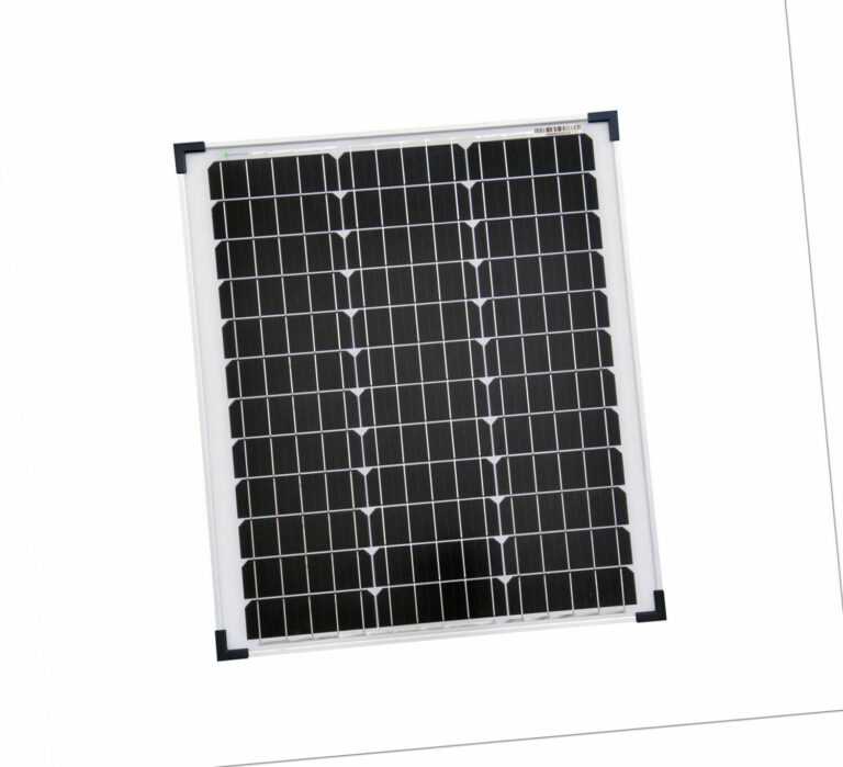 50 W Solarmodul Solarpanel Photovoltaik Solarzelle 50 Watt mono NEU TÜV Zert.