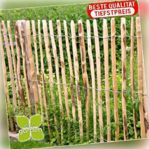 Staketenzaun Gartenzaun Kastanienzaun Holzzaun Zaunlatte Haselnussholz 35-120cm