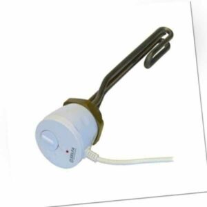 Heizstab 3 KW 230 V 6/4" mit Thermostat  Heizelement Edelstahl Heizpatrone