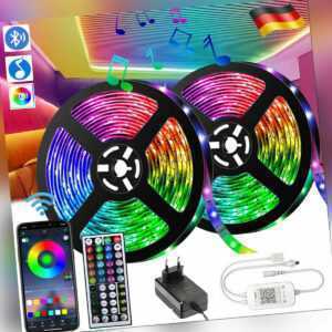 LED Stripe RGB Leiste Streifen Bluetooth Strip Band Leuchte Lichterkette 10m-30m