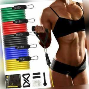 Resistance Band Set Fitness Widerstandsbänder Fitnessbänder Gymnastikband 150LBS
