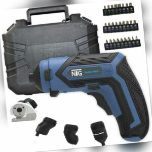 Mini Akkuschrauber Multischrauber 4in1 Kombigerät Bit Set Koffer 4 V 1,5 Ah