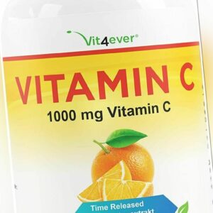365 Vitamin C Tabletten á 1000mg Hagebuttenextrakt + Bioflavonoiden - Vegan TR