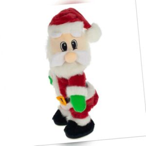 Singender & tanzender Weihnachtsmann Santa Claus Nikolaus Deko Figur Weihnachten