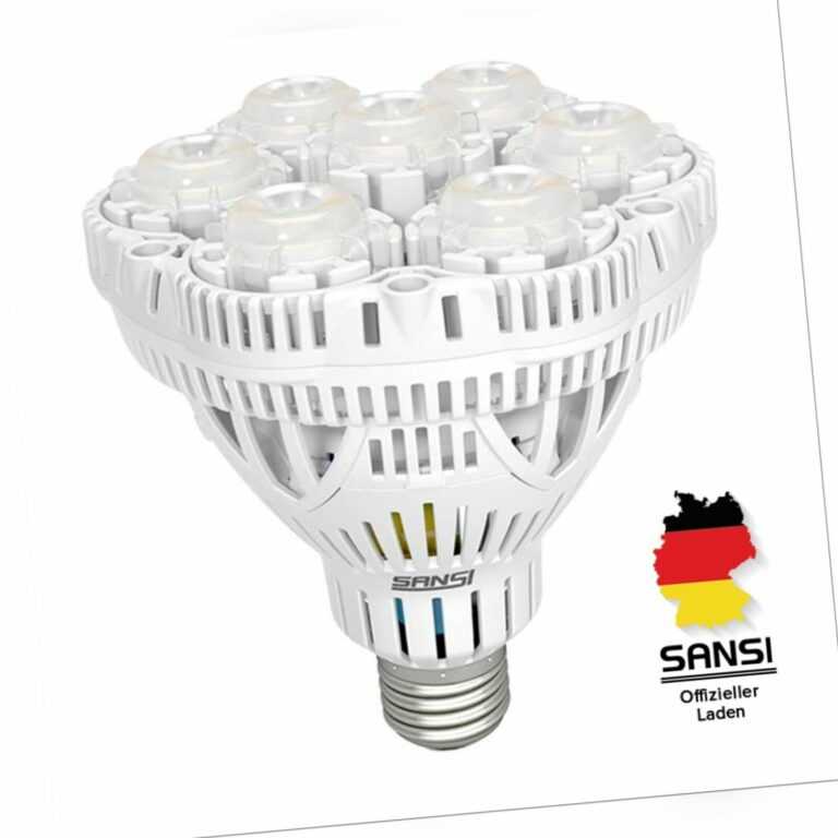 SANSI LED Pflanzenlampe Vollspektrum Garten Pflanzen Grow Birne E27 220V CE