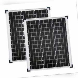 2 Stück 50 W Solarmodul 50 Watt mono Solarpanel  Solarzelle NEU TÜV Zertifikat