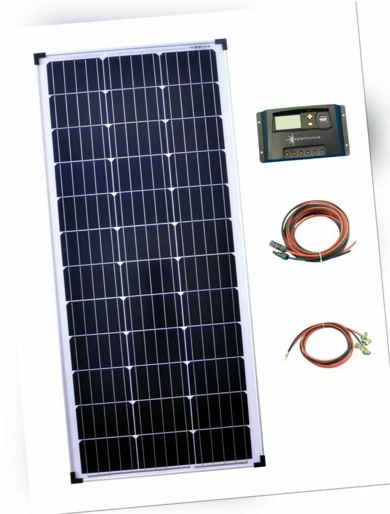 100Watt 12Volt Solar Set Solaranlage Inselanlage Garten Camping Solarmodul